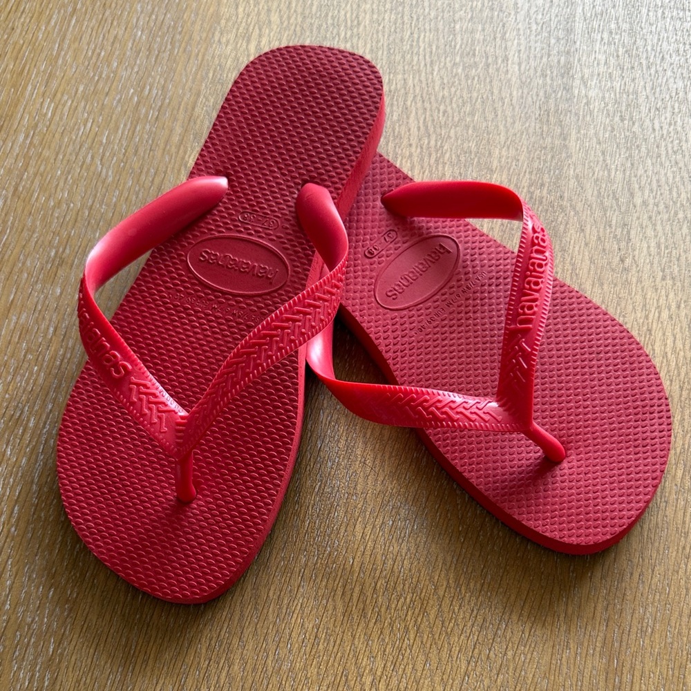 Havaianas Red Flip Flops EU 37-38